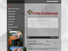Tablet Screenshot of coda-architecten.be